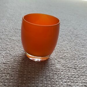 Glassy Baby Orange Glass votive